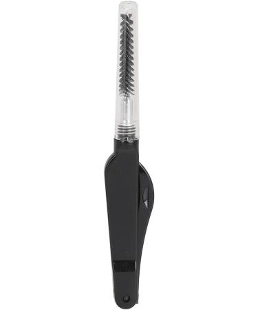 Eyelash Brush Comb Portable Hygienic Plastic Lightweight Reusable Multifunctional Eyebrow Brushes for Makeup (Black) - Buy Online on GoSupps.com