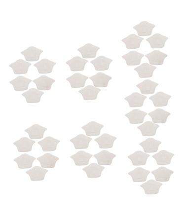 NOLITOY 21 Pairs Cuttable Half Size Stickers Heel Liner Protector Rear Heel Sticker Insoles for Heels Womens Shoes Heels Shoe Heel Pad High Heels Accessories White Sponge Women's
