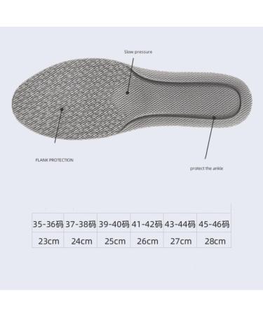 Buy High Elasticity Sports Insoles for Men & Women - Breathable Anti-Slip Comfortable Foot Support - Size 35 Gray - Buy Online on GoSupps.com