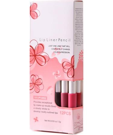 Long-Lasting Resistant Lip Pencil | 12 Silky Matte Colors with Long-Lasting Wear for Perfect Makeup Contour | Beauty and Makeup for Women Friends Family Sisters Girlfriends and Dates - Buy Online on GoSupps.com