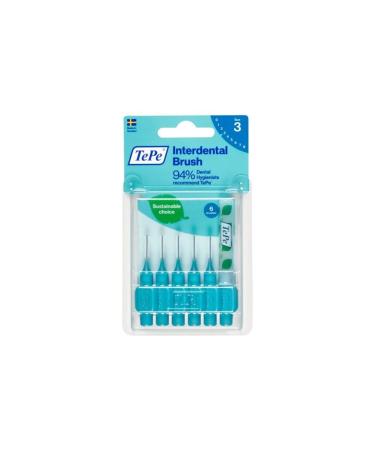 Orange interdental brushes from Tepe 0.45 mm 1 piece. Blue 0.6 mm