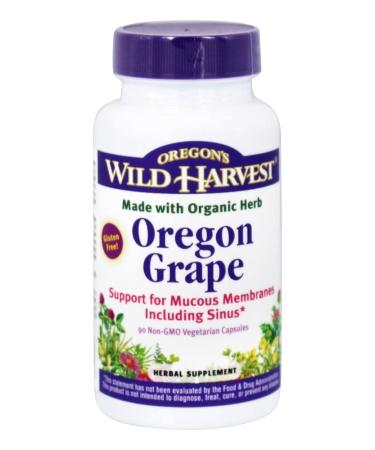 Oregon's Wild Harvest, Certified Organic Oregon Grape, Berberine Supplement, 1140 mg, 90 Count