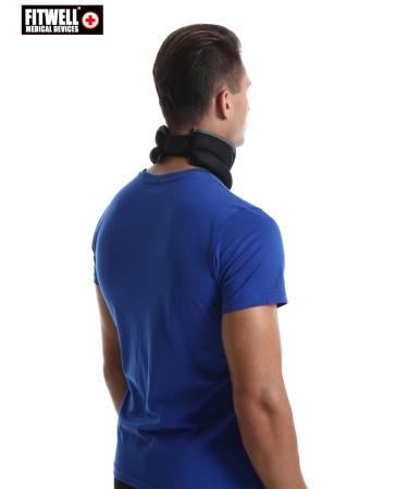 Medical-Grade Neck Support Brace with Hot Compress Technology - Pain Relief for Whiplash & Spine Tension - Buy Online on GoSupps.com