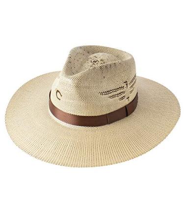 Charlie 1 Horse Hats Womens Mexico Shore 3 3/4 Brim Fashion Hat Medium Natural