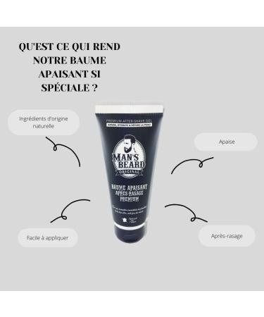 Mans Beard Soothing Premium After Shave Balsam - 100ml | Repair Irritated Skin & Prevent Razor Burn - Buy Online on GoSupps.com