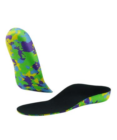 Foot Orthotic Insoles Arch Support Insoles Orthotics Shoe Inserts Athletic Shoe Insoles Plantars Black 20x6cm