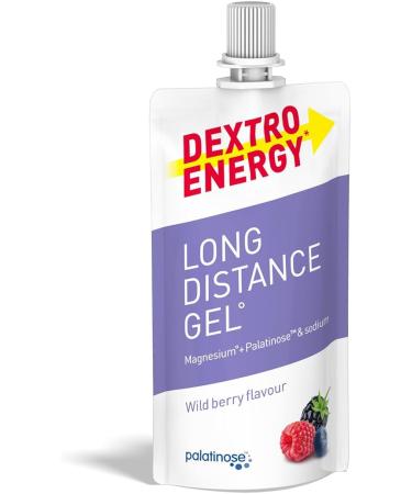 Dextro Energy Long Distance Energy Gel Wildberry + Magnesium - 12x50ml | Electrolyte Carbohydrate Concentrate for Endurance Workouts - Buy Online on GoSupps.com