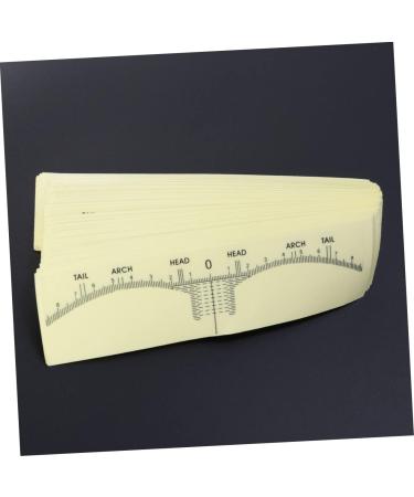 FOMIYES 300 Pcs Eye Brow Ruler Brow Mapping Ruler Tape Eyebrow Ruler Sticker Tool Disposable - Buy Online on GoSupps.com