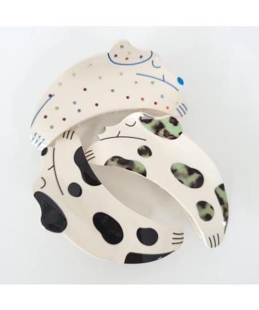 Sleep Dog Cellulose Acetate Big Claw Clips for Women - Mixset - Buy Online on GoSupps.com