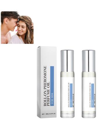 Valentine's Day Rose Perfume Men's Rose Perfume Men's Portable Perfume Portable Pheromone Perfume Boxed Rose Pheromone Perfume Oil 2pcs