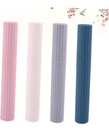 PLAFOPE Portable Toothbrush Container Set - 4 Travel Toothbrush Cases - Ideal for International Travel - Buy Online on GoSupps.com