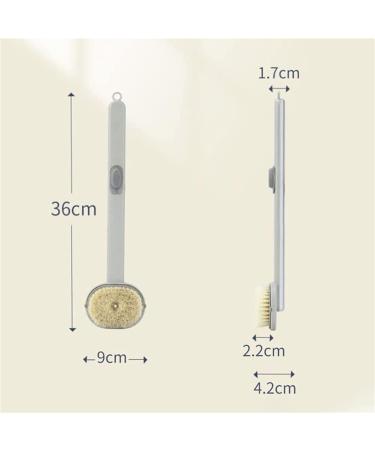2023 Long Handle Bath Massage Brush with Detachable Head and Sticky Hook - Exfoliating and Foam Bath Brush for Family, Pack of 4 - Buy Online on GoSupps.com