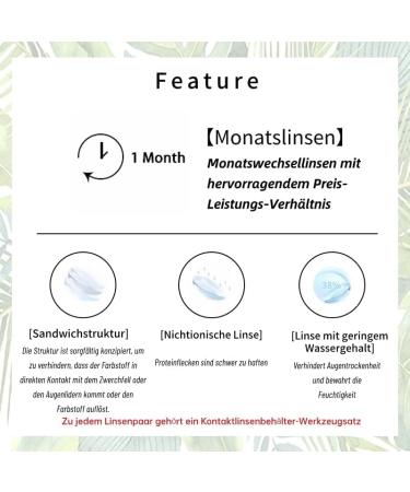 Premium Black Contact Lenses - Natural Look Monthly Wear -7.50 Diopters Includes Free Container - Shop Internationally! - Buy Online on GoSupps.com