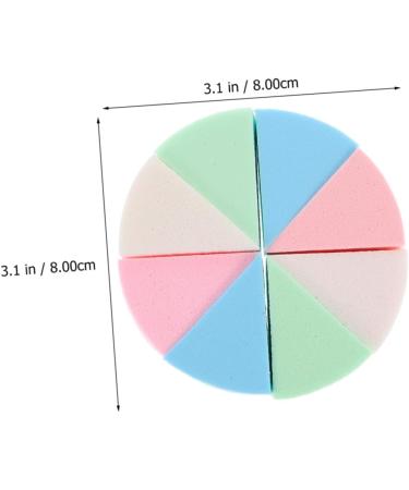 FRCOLOR 9 Sets Triangular Sponge Puff Foundation Makeup Pads Face Puff Finger Puff Cleansing Cotton Pads Makeup Tool Face for Cleansing Girl Wet and Dry Loose Powder Emulsion - Buy Online on GoSupps.com