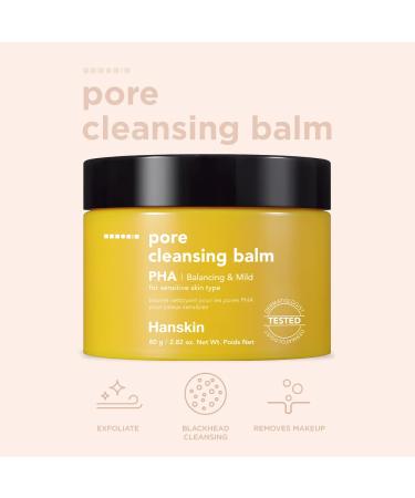 Hanskin PHA Pore Cleansing Balm 2.82 oz - Blackhead Cleanser & Makeup Remover for Sensitive Skin - Buy Online on GoSupps.com
