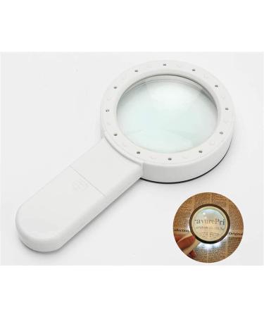 Lightweight Magnifying Glass Handheld 30 Times High-Definition Magnifying Glass with 12Led Light for Newspaper Reading and Watch Repair Lofty Ambition - Buy Online on GoSupps.com