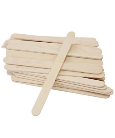 Perfk 2x 50 Wooden Wax Sticks - Small Hair Removal Spatula for Salon & Home Use | Rounded End Waxing Supplies - Buy Online on GoSupps.com