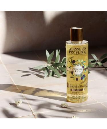 JEANNE EN PROVENCE - Douche Huile Divine Olive - Nettoie Nourrit & Parfume - Gel Douche Pour Peaux S ches - 95% d'Ingr dients d'Origine Naturelle - Fabriqu en France Grasse - 250 ml - Buy Online on GoSupps.com