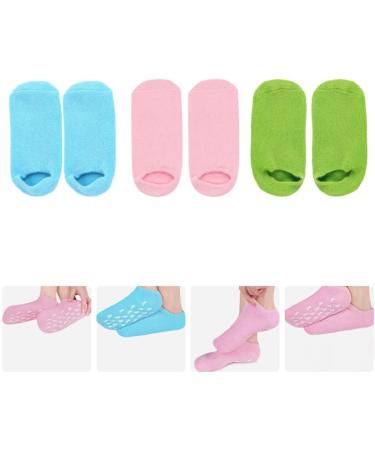 Beaupretty Foot Moisture Gauming Socks - 3 Pairs Moisturizing Gel Socks for Overnight Hydration | Soft & Comfortable Gelsock Socks - Buy Online on GoSupps.com