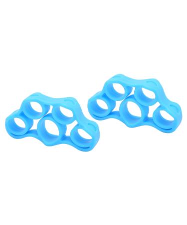 Finger Exerciser Lightweight Improve Finger Dexterity High Flexibility Hand Resistance Band for Exercise for the Elderly Light Blue 6.6lb