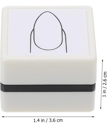 Nail Practice Stamp Nail Stamper Nail Art Practice Stamp-pad Nail Art Practice Supply Hand Painted Practice Stamper Painting Practicing Stamper White Nail Supplies Manicure Plastic White 2 - Buy Online on GoSupps.com