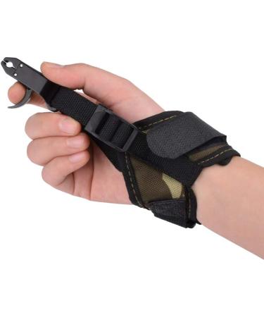 YLSIO Archery Compound Bow Quick Shot Release Buckle Strap - Black Trigger Caliper - Left & Right Hand - Camo - Buy Online on GoSupps.com