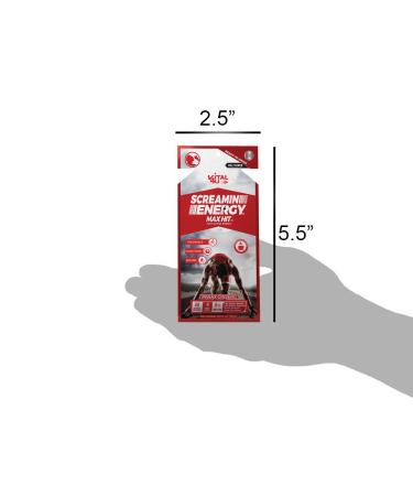 Screamin Energy Max Hit - 24 Ct Maximum Strength Energy Shot with Ginseng, Caffeine & Coffee Mocha - Buy Online on GoSupps.com