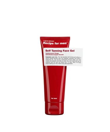 RECIPE FOR MEN Self Tanning Gel - Natural Look, Fast Absorbing Tan, Streak Free, Non-Greasy, Moisturizing, Made in Sweden, 100ml