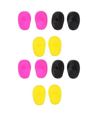 Lurrose 12pcs Hairdressing Ear Cover Hair Dye Ear Cover Plastic Hair Dye Earmuffs Ear Protector for Salon Home Hair Dye Shower Eraser Shield