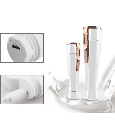 USB Lipstick Hair Removal Instrument for Women - Armpit Leg & Private Parts Shaving - TRS464 1 Piece (White) | Smooth Skin Solution - Buy Online on GoSupps.com