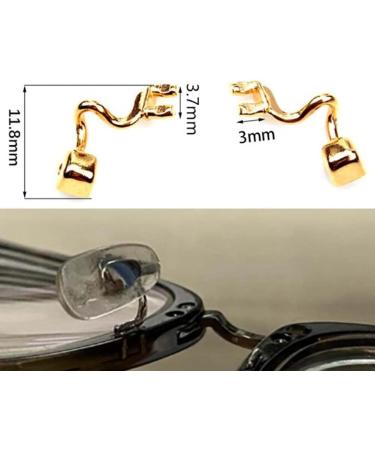 Buy Wekiva Replacement Nose Cushion Holder - Metal Nose Bridge & Padding Arm Set for Glasses - Gold - International Shipping Available - Buy Online on GoSupps.com