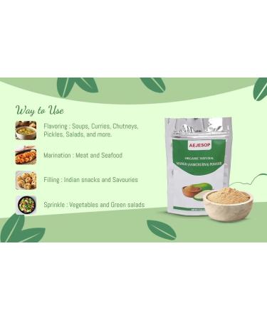AEJESOP Dry Mango Powder Organic Natural Aamchur 100g - Buy Online on GoSupps.com