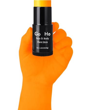 Mysense Cream-Blendable Orange Face Body Paint Stick (1.06 Oz) Orange Makeup Stick for Adults Children Halloween Cosplay SFX Makeup Waterproof Orange Eye Black Stick - Buy Online on GoSupps.com