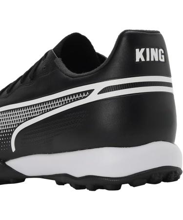 PUMA Unisex King Pro TT Football Boots - Size 45 EU | Black & White Soccer Shoes for Optimal Performance - Buy Online on GoSupps.com