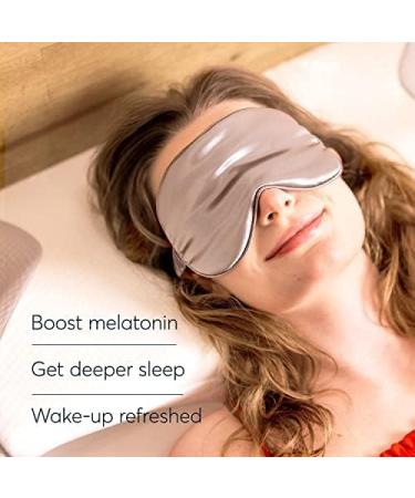 Sutera Hydroluna Silk Eye Mask - Hyaluronic Acid for Skin Hydration - Comfortable Blackout Sleep Mask for Women Men - 1 Pack - Buy Online on GoSupps.com