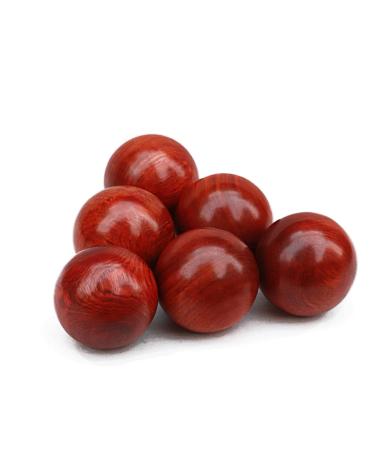 Solustre wooden craft 2st Baoding Balls No Glockenspiel Handballs Baoding balls for the hands rolling hand massage wooden ball fitness ball wooden high-gymnastics ball bouncy ball handball