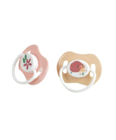 BEBE DOUCEUR set of 2 pacifiers physiological silicone 0-6 months Herisson