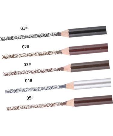 LALAFINA 2pcs Brown Brow Pencil Black Pencils Brown Pencil Matte Eyebrow Brush Leopard Print Cosmetic Girl 1 count (Pack of 1) Picture 1 - Buy Online on GoSupps.com
