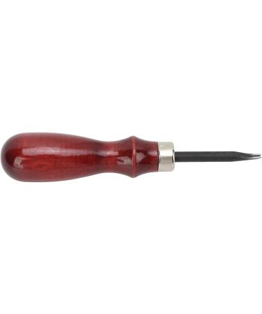 Cuque Beveled Edge Ergonomic Leather Knife - Premium Steel with Wooden Handle for High Sharpness in Leather Processing - Buy Online on GoSupps.com
