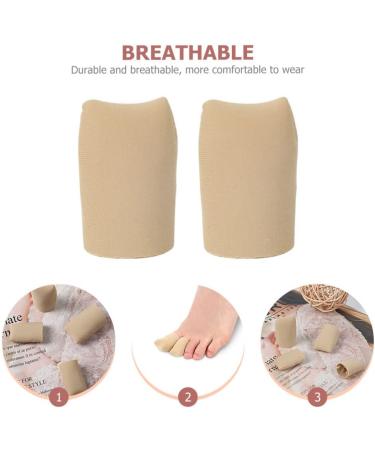 Silicone Toe Protectors - 2pcs Toe Caps for Blisters, Calluses, and Cushioning - Toe Guards for Feet - Toe Sleeves 2.5x4cm - Buy Online on GoSupps.com