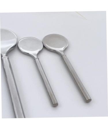 Beavorty Eye Cream Stick Skincare Spoon Lip Mask Applicator Small Makeup Spoon Facial Spoon Skincare Tools Moisturizer Applicator Spoon for Skincare Facial Mask Zinc Alloy Round Head 5.00X1.50X0.30CM Silver - Buy Online on GoSupps.com