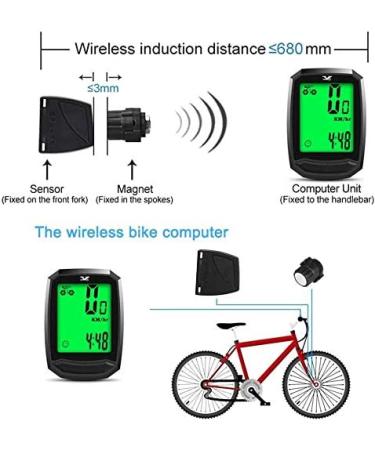 Waterproof Wireless Bicycle Speedometer LCD Odometer | Multi-Function Bike Computer - Buy Online on GoSupps.com