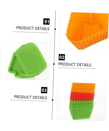 Zerodeko 20pcs Baking Mold Silicone Molds Reusable Baking Cases Tray Mold Muffin Baking Cups Cake Egg Tart - Buy Online on GoSupps.com