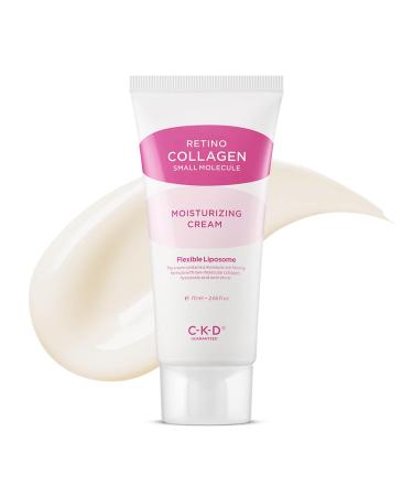 CKD Retino Collagen Moisturizing Cream - Face Moisturizer with Hyaluronic Acid and Low-Molecular Collagen for Smooth and Moisture Retention Sensitive Skin-Friendly Korean Skincare. 2.65 fl oz