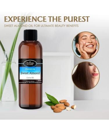 100ml Pure Sweet Almond Oil - Carrier Oil for Hair, Skin & Essential Oils - Buy Online on GoSupps.com