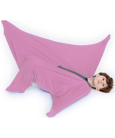 ZYUBOESO Relaxing Sensory Toys for compression Body sock for autism Suitable processing disorders Wrap to Relieve Stress Suitable for children's adult size (Color : Pink Size : L/Large) L/Large Pink