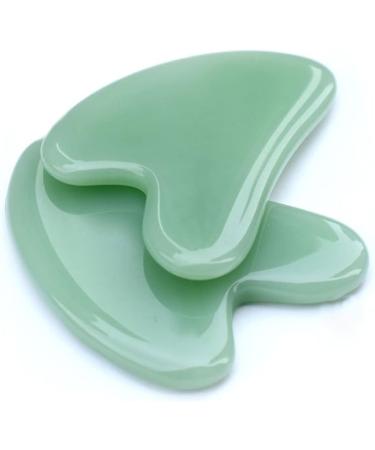 shlutesoy Guasha Stone Heart-Shaped Body Synthetic Facial Cheirapsis Board for Jade Color - Buy Online on GoSupps.com