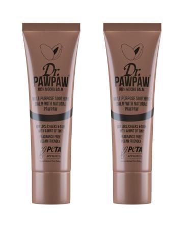 Dr.PAWPAW Rich MochDr. PawPaw Rich Mocha Multipurpose Tinted Set - Lip Moisturizer with Buildable Color - Natural Tinted Lip Balm - Balm for Sensitive Skin - 2 pc