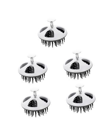 Tovinanna 5st Shampoo comb hairbrush hairbrush shampoo massage brush spacella-silicone daily scalp brass for hotels universal-scrapo brush accessories pp