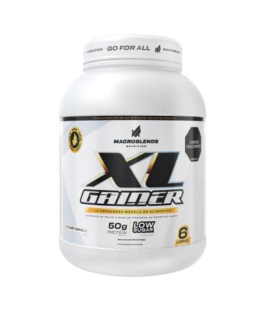 Macroblends XL Gainer Whey Protein Powder Creamy Vanilla 50g Protein Low Sugar 6 lb